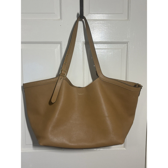 Coach Handbags - Coach Gramercy Tote Bag in Tan Honey Brown Smooth Natural Grain Leather
